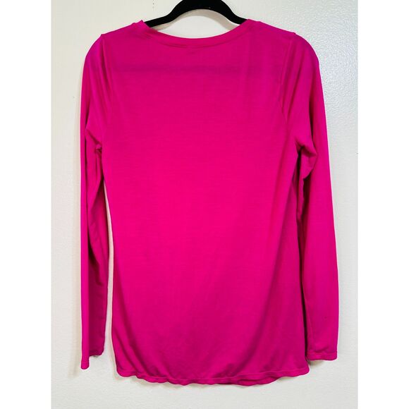 Xersion Women's Long Sleeve Front Knot Top Size S Athleisure Shirt - Picture 3 of 3